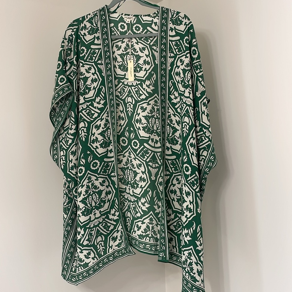 Max Studio 2X Women’s Kimono Color Verde